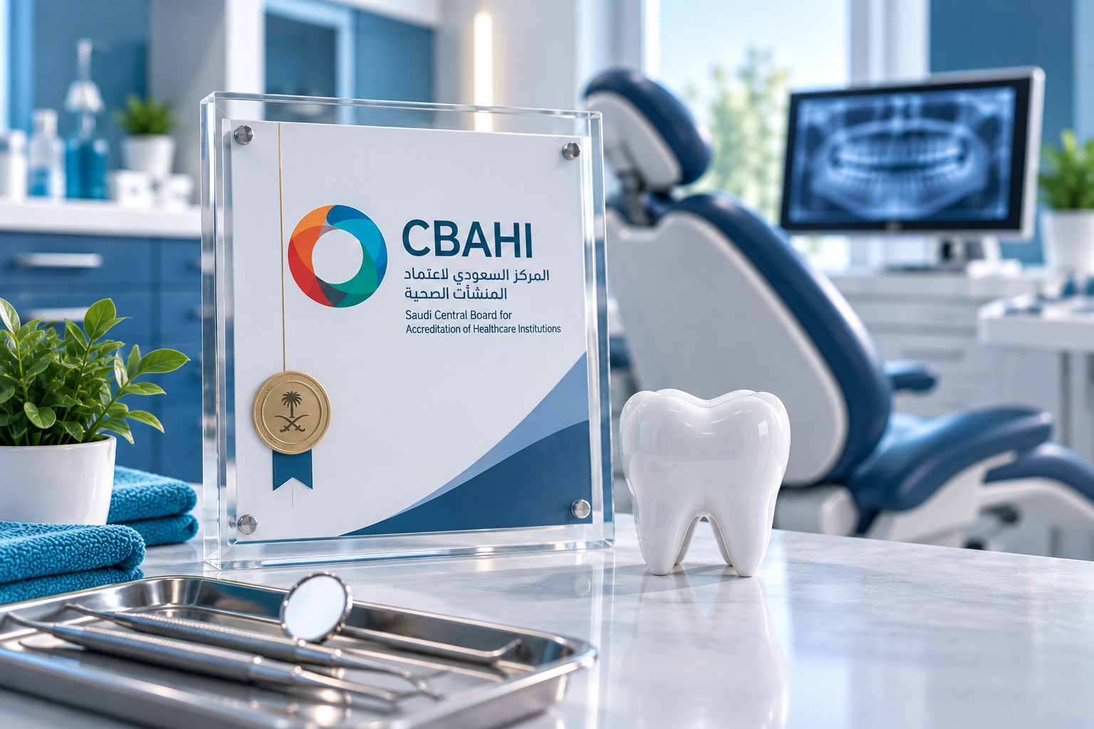 مجمع الإبداع لطب الأسنان يحصل على اعتماد سباهي (CBAHI)